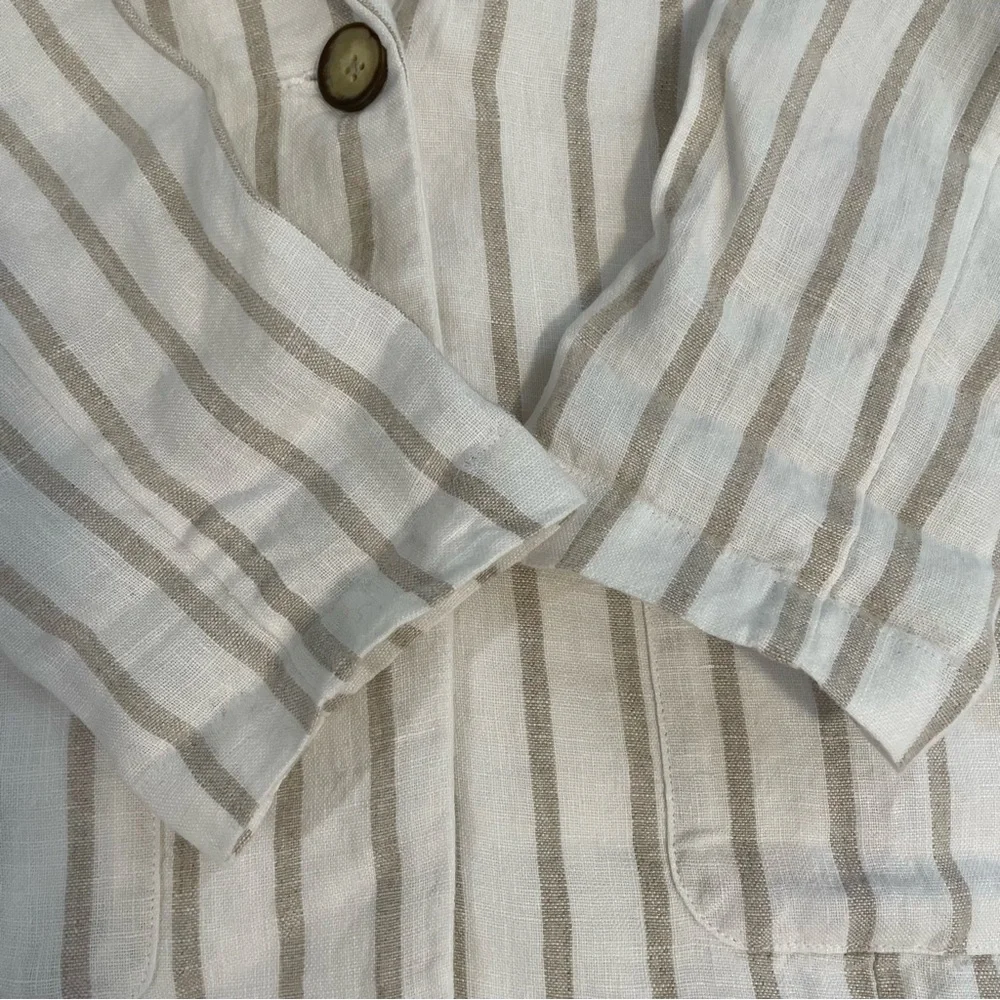 Garnet Hill Washed-Linen Blazer - Picture 5 of 13